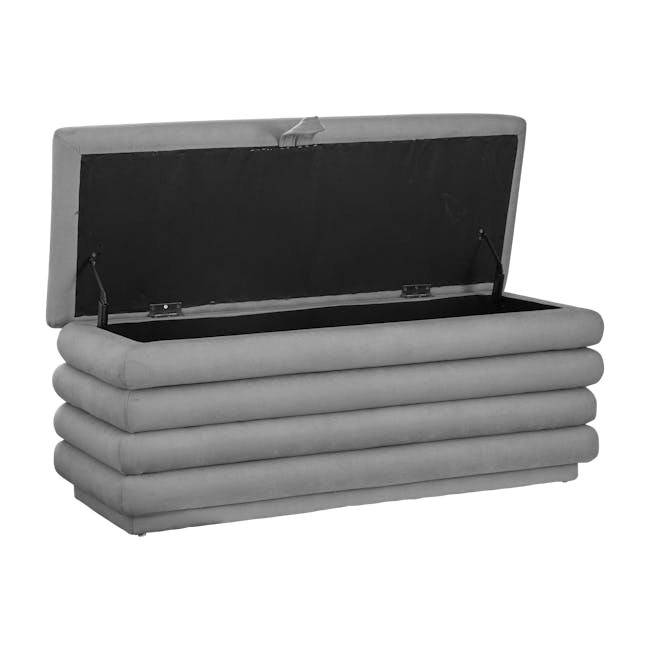 Anthony Storage Bench 1.2m - Pale Grey - 2