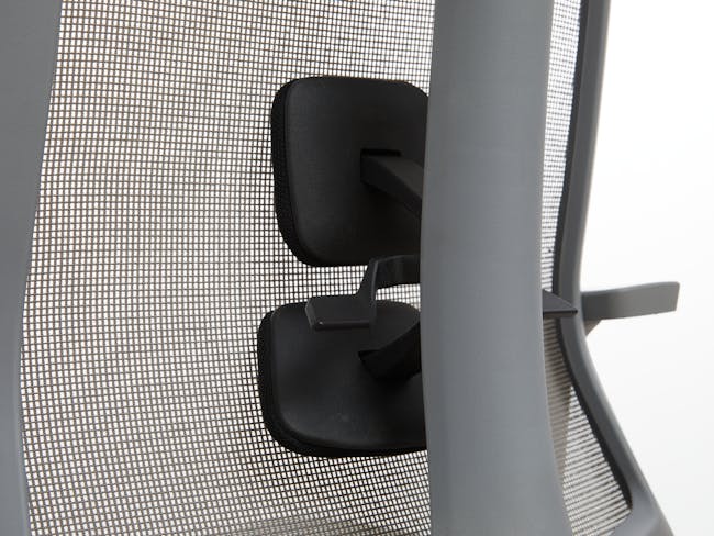 Damien Mid Back Office Chair - Grey (Waterproof) - 6