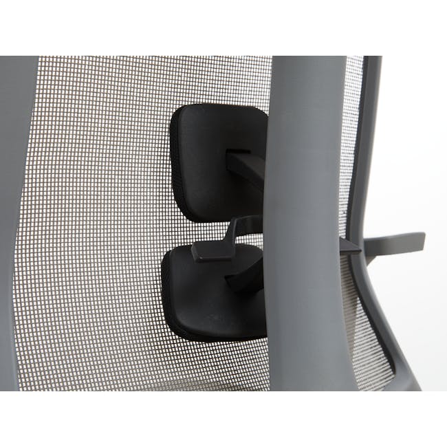 Damien Mid Back Office Chair - Grey (Waterproof) - 6