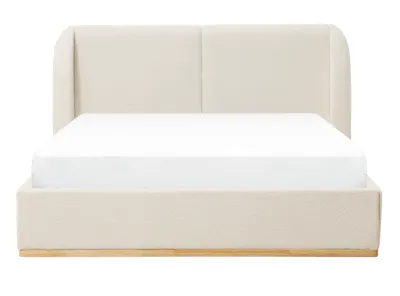 Nova King Storage Bed - Ivory Boucle