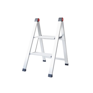 Rene Hashigo Ultra Slim 2 Step Stool - Silver