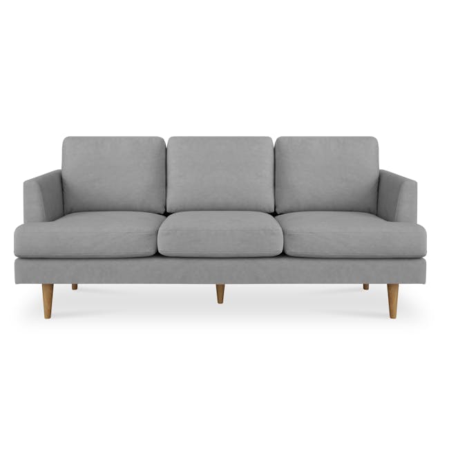 Soma 3 Seater Sofa with Soma 2 Seater Sofa - Grey (Scratch Resistant) - 3