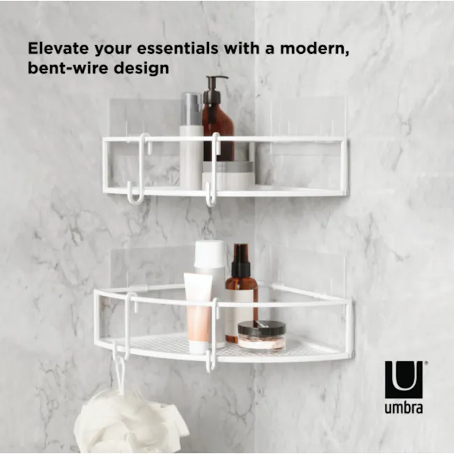 Cubiko Corner Bins (Set of 2) - White - 4