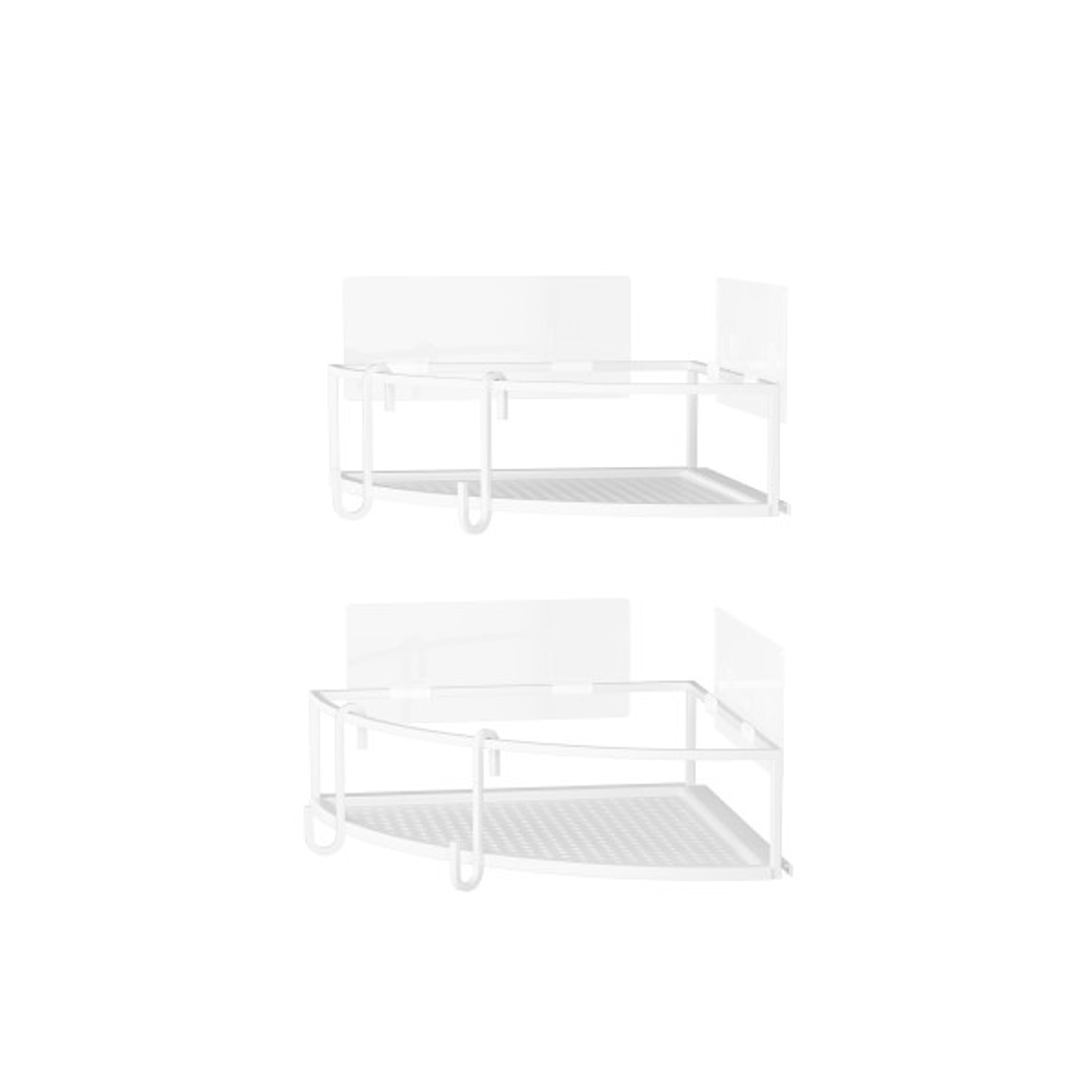 Cubiko Corner Bins (Set of 2) - White