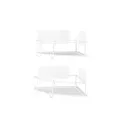 Cubiko Corner Bins (Set of 2) - White