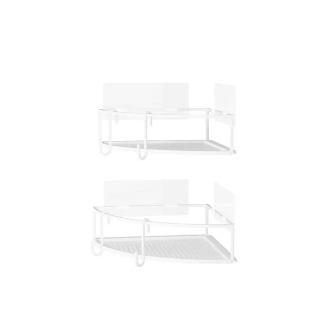 Cubiko Corner Bins (Set of 2) - White - 1