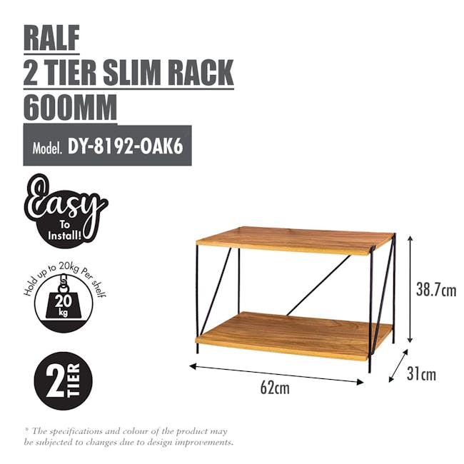 HOUZE RALF 2 Tier Slim Rack (3 Sizes) - 5