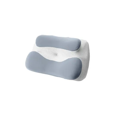 Bellami Plus Tech Series Ergo Rest Memory Foam Pillow Ergonomic Support - Blue / White