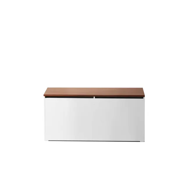 Benno Modular Storage Bench 0.8m - White Walnut - 1