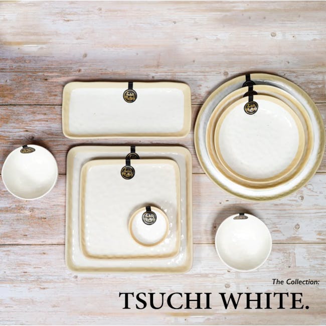 Table Matters Tsuchi White Dinner Plate - 5