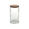 Weck Jar Cylinder with Acacia Wood Lid and Rubber Seal (3 Sizes) - 5