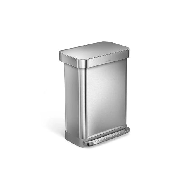 simplehuman Rectangular Step Can - Brushed (2 Choices) - 4