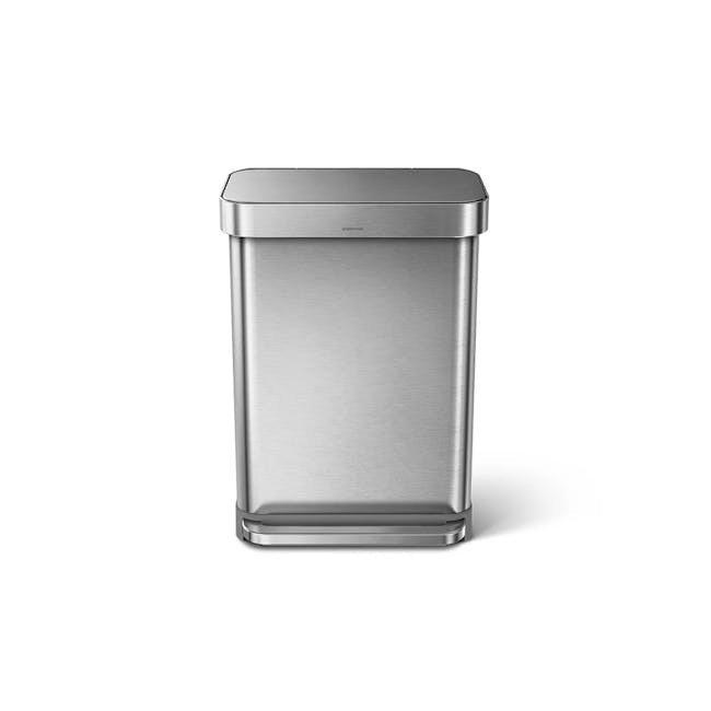 simplehuman Rectangular Step Can - Brushed (2 Choices) - 2