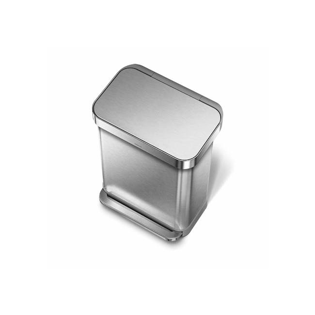 simplehuman Rectangular Step Can - Brushed (2 Choices) - 6