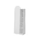 Chelsea Arched Mirror Cabinet with Side Shelf - White