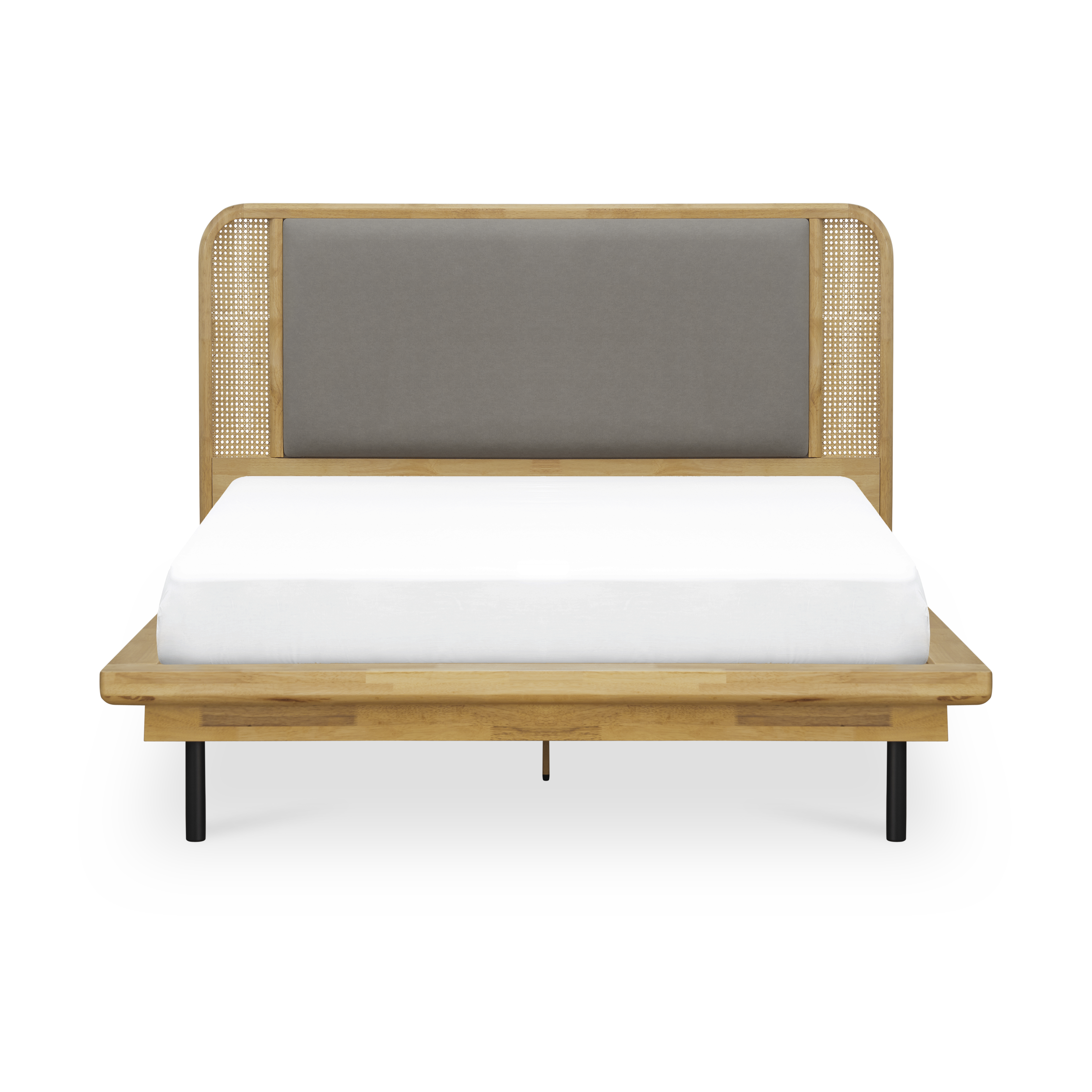 Narita Rattan Queen Platform Bed, HV Atelier Beds & Bedroom Storage