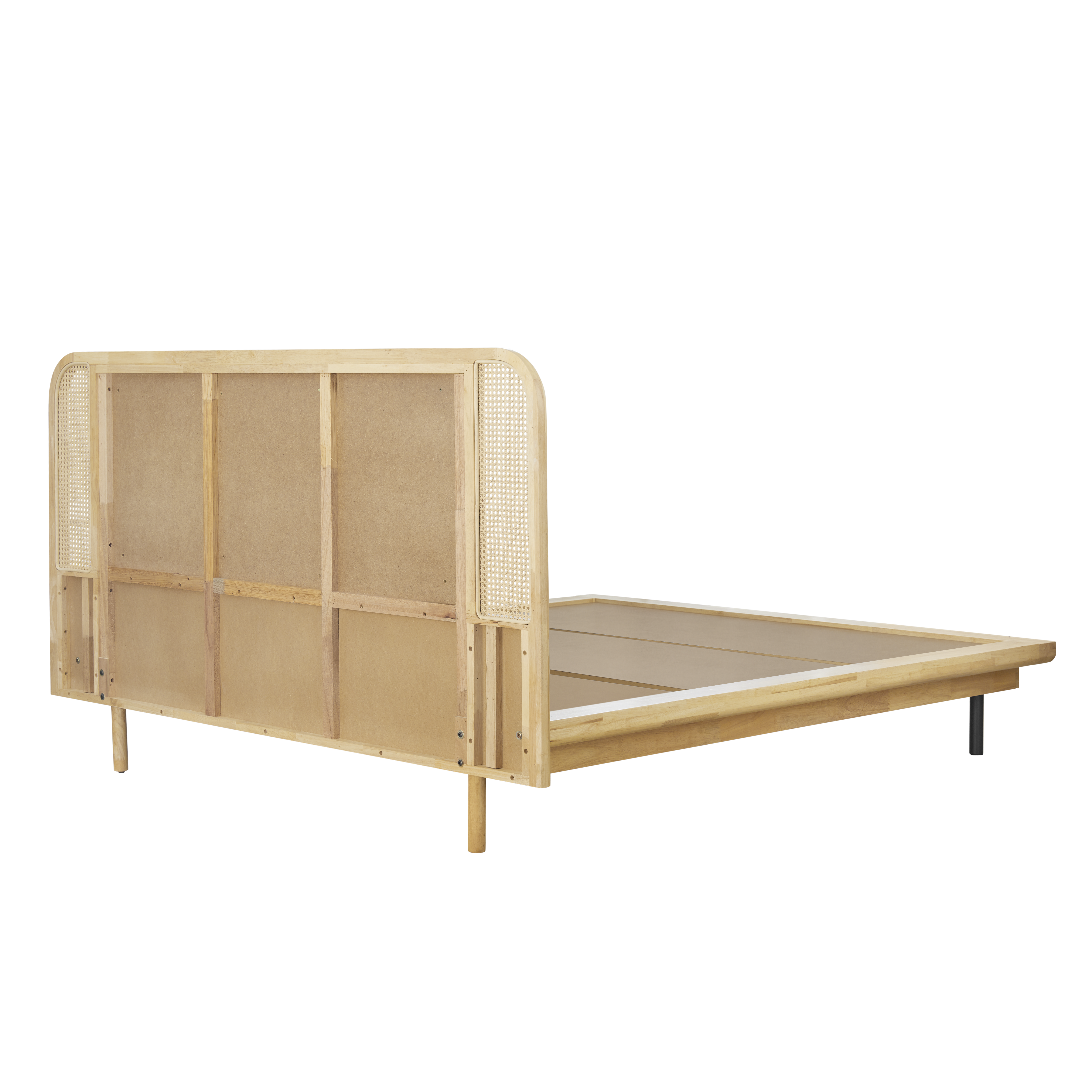 Narita Rattan Queen Platform Bed, HV Atelier Beds & Bedroom Storage