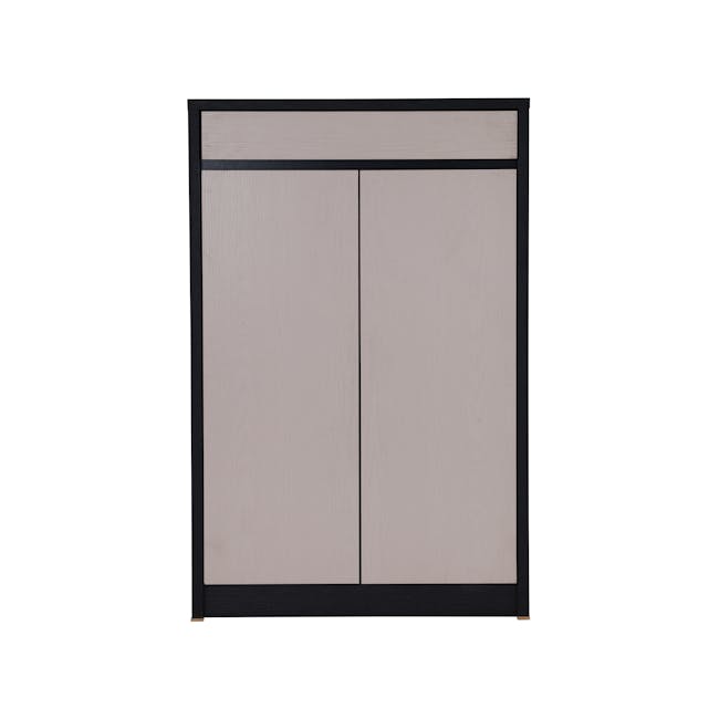Harvey 2 Door Shoe Cabinet - Black, Grey - 0