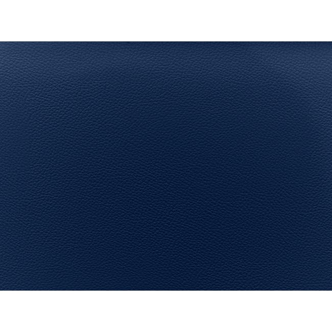 ESSENTIALS King Storage Bed - Navy Blue (Faux Leather) - 11