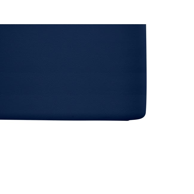 ESSENTIALS King Storage Bed - Navy Blue (Faux Leather) - 10