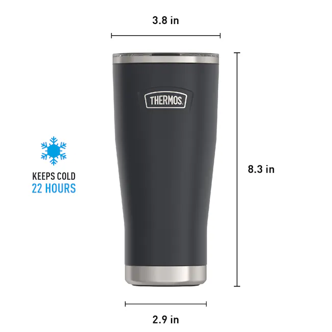 Thermos® ICON™ 710ml Mug with Side Lock Lid (IS1122) - Granite - 12