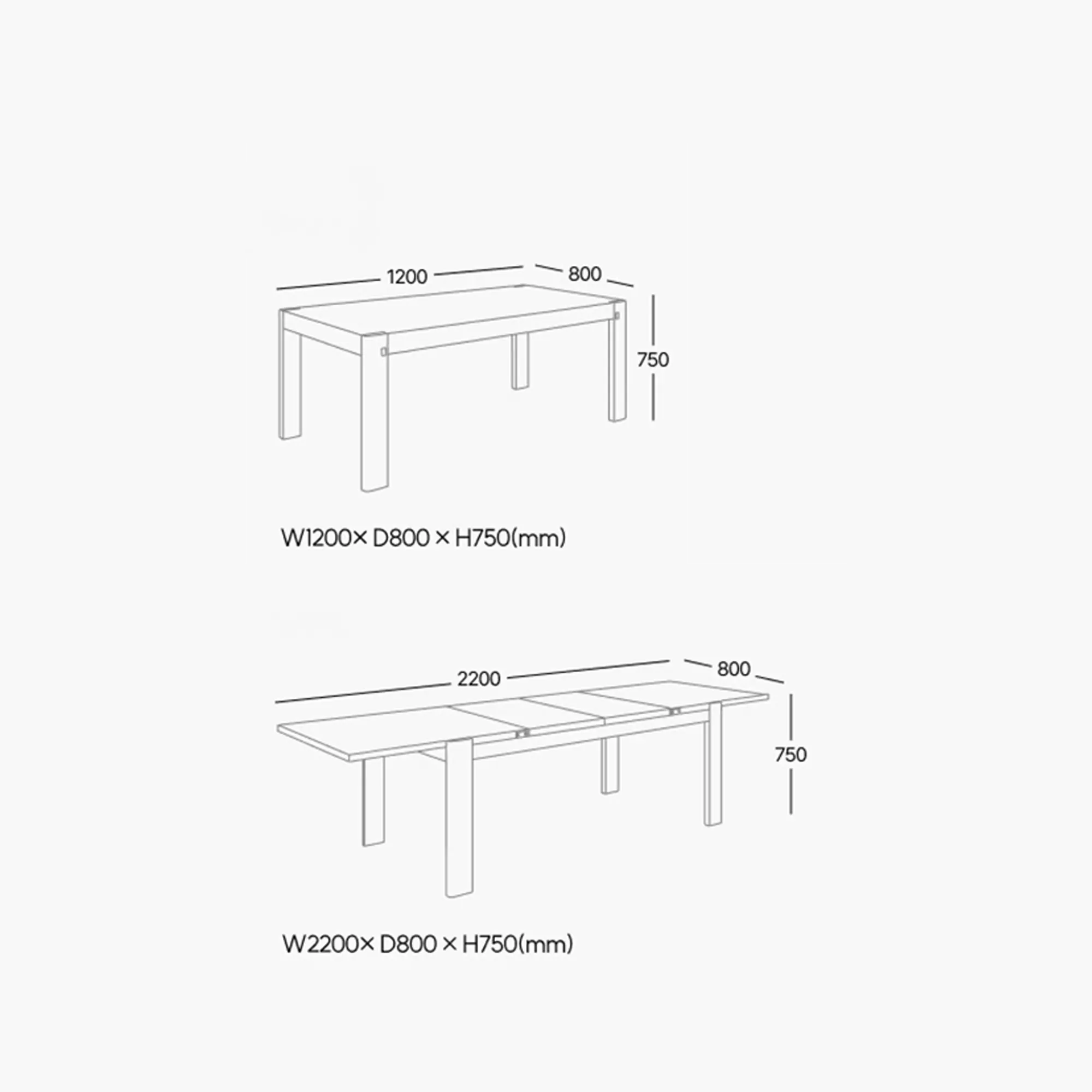 Arezzo Extendable Dining Table 1.2m-2.2m - Oak - 10