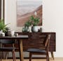 Cadencia Dining Table 2m with 4 Anneli Dining Armchairs in Dark Green - 8