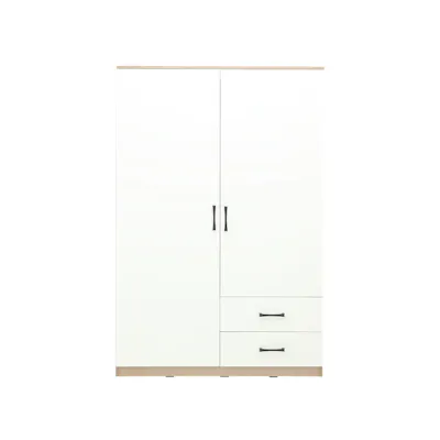 Fince 2 Door Wardrobe with 2 Drawers 1.2m