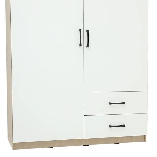 Fince 2 Door Wardrobe with 2 Drawers 1.2m - 7