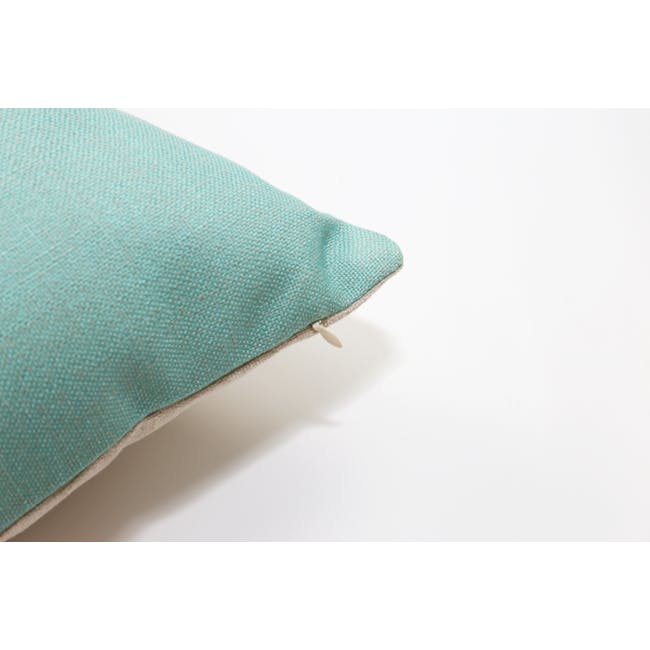 Throw Linen Cushion - Mint - 2