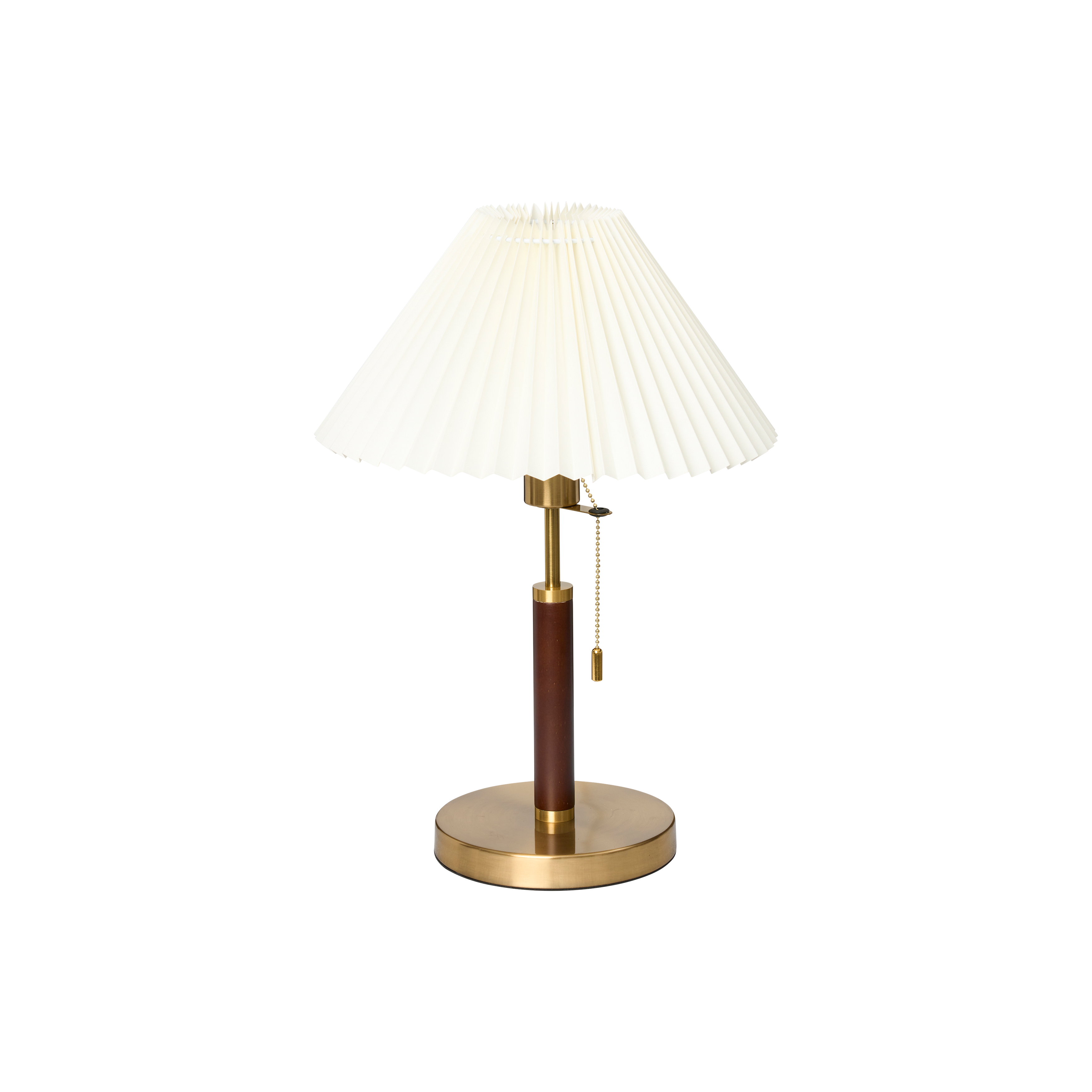 Bronwyne Pleated Table Lamp - Brass