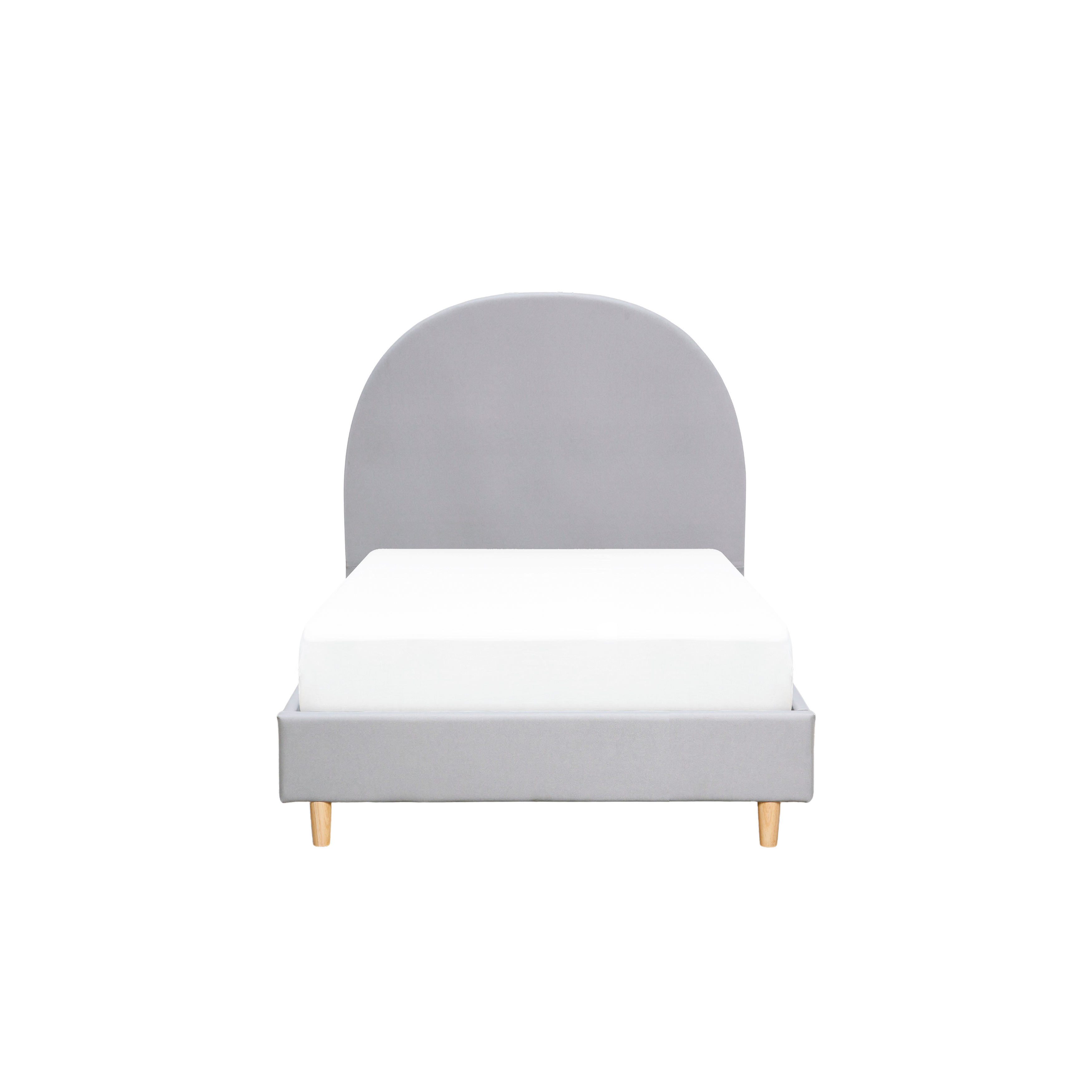 Aspen Single Bed - Light Grey (Pet Friendly)