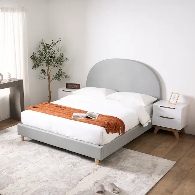 Aspen Single Bed - Light Grey (Pet Friendly) - 10