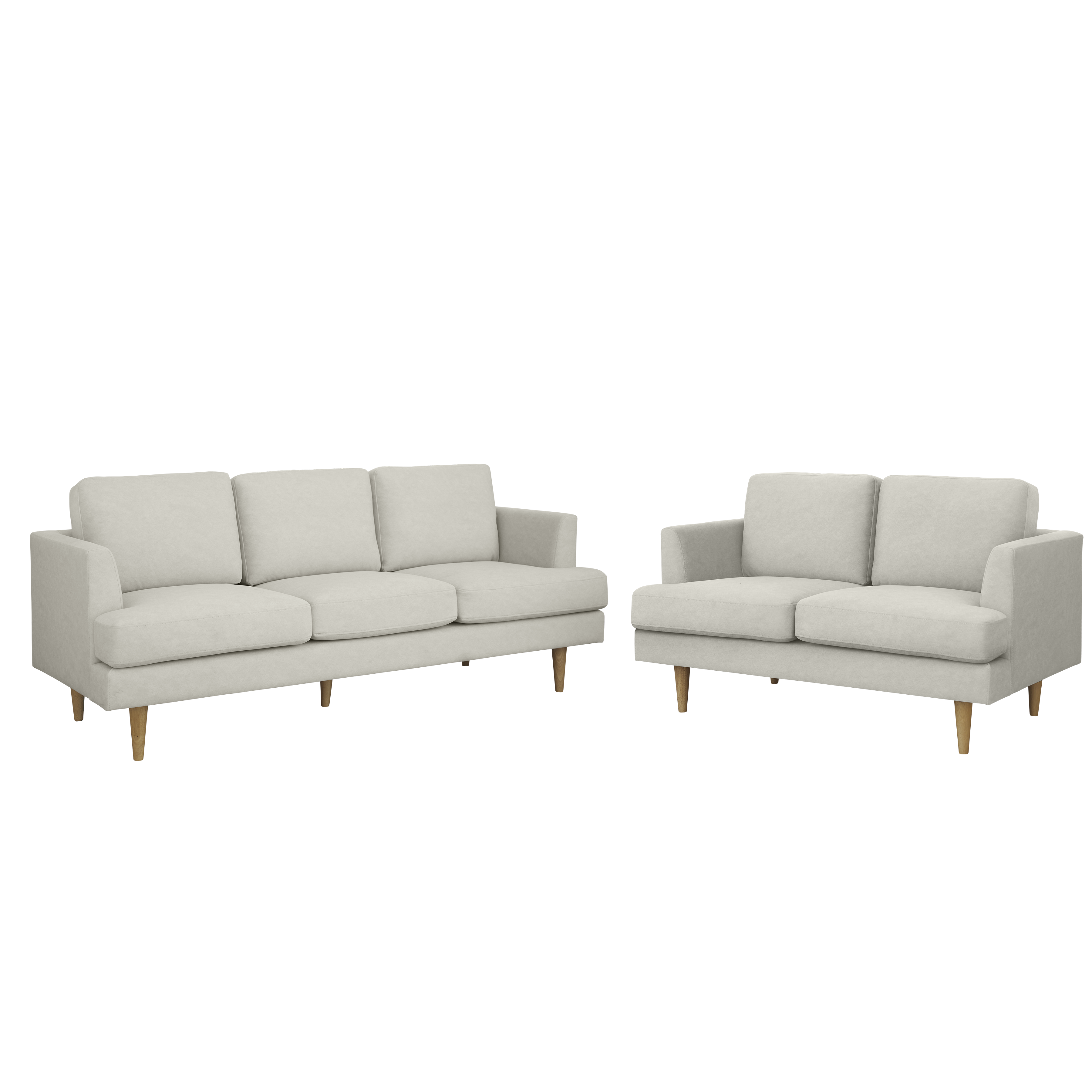 Soma 3 Seater Sofa with Soma 2 Seater Sofa - Sandstorm