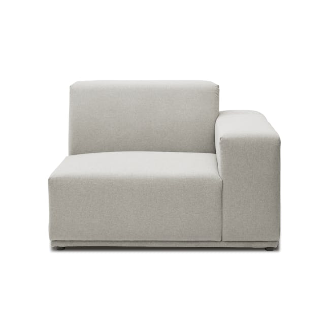 Milan 3 Seater Corner Extended Sofa - Ivory (Fabric) - 4