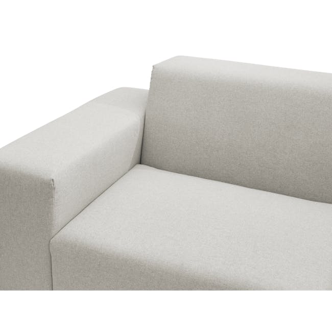 Milan 3 Seater Corner Extended Sofa - Ivory (Fabric) - 11