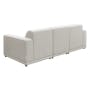Milan 3 Seater Extended Sofa - Ivory (Fabric) - 10