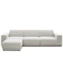 Milan 3 Seater Extended Sofa - Ivory (Fabric) - 13