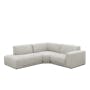 Milan 4 Seater Corner Extended Sofa - Ivory (Fabric) - 4