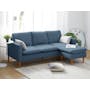 Alicia L-Shaped Sofa - Blue - 1