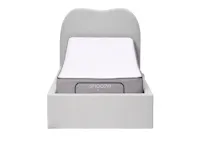 Lyra Single Adjustable Bed - Grey Boucle