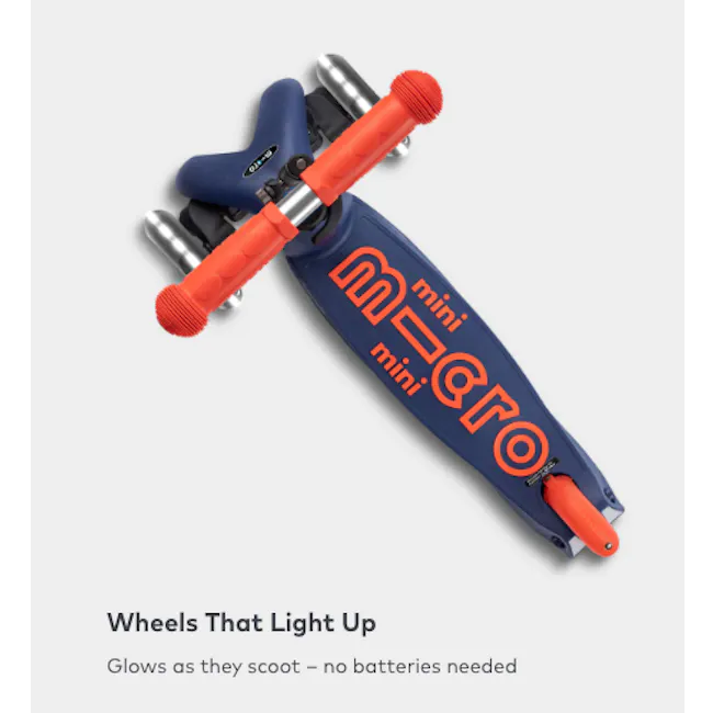 Micro Mini Deluxe Foldable LED Scooter - Purple (Age 1-5) - 11