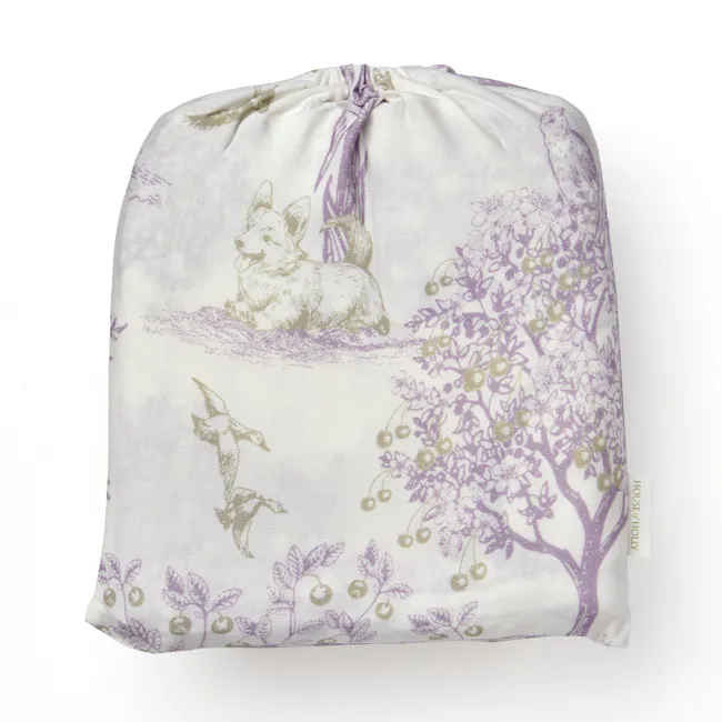 House of Holly Bamboo Crib Sheet - Fruit Toile (Grape) - 5