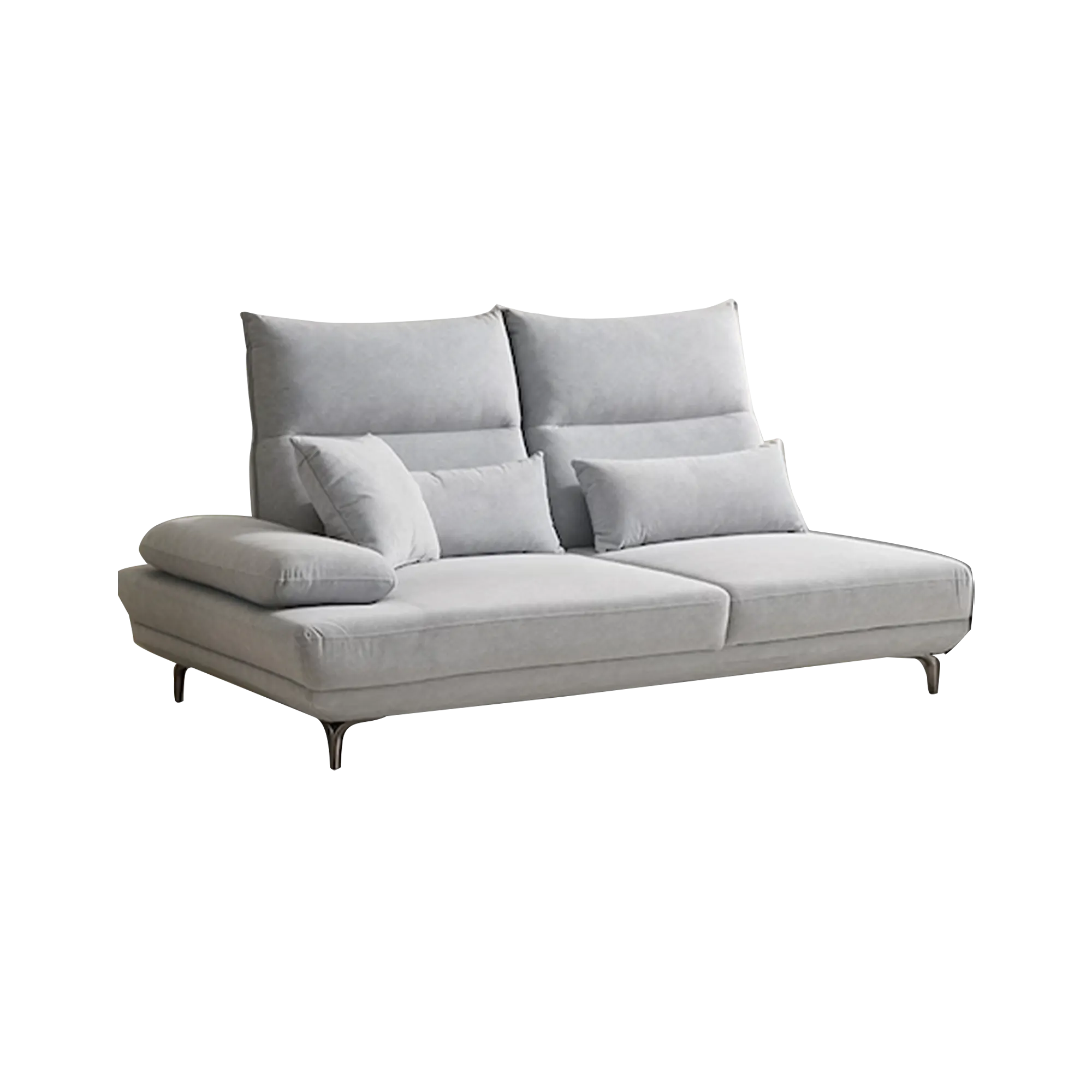 Cornell 3 Seater Adjustable Chaise Sofa - Grey (Pet Friendly)