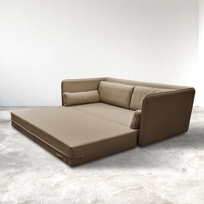 Greta 3 Seater Sofa Bed - Taupe - 1