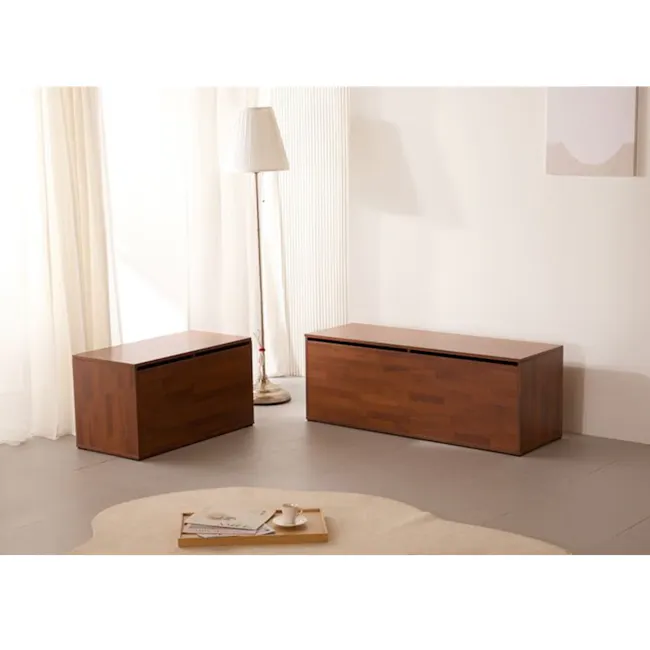 Benno Modular Storage Bench 1.2m - Walnut - 2