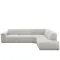 Milan 4 Seater Corner Extended Sofa - Ivory (Fabric)