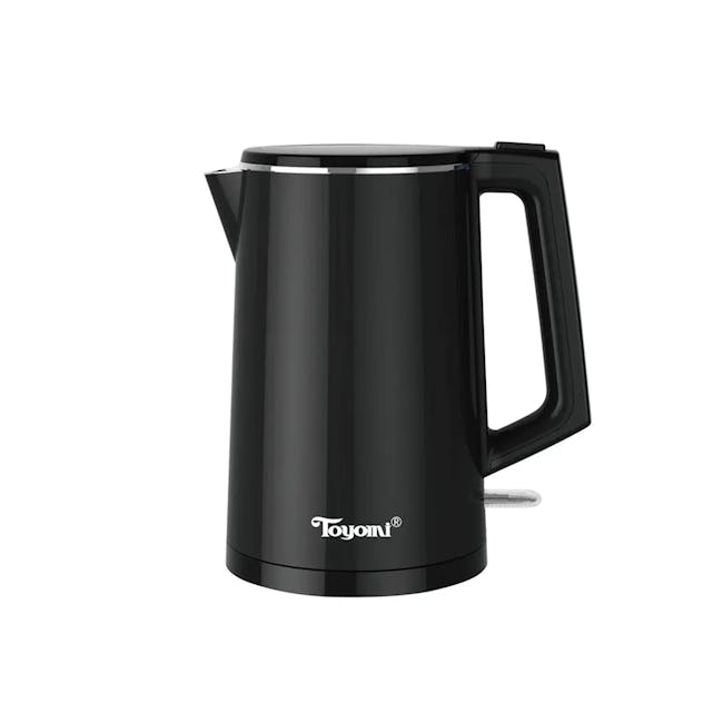 TOYOMI 1.5L Stainless Steel Cordless Kettle WK 1588 - Black - 1