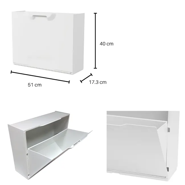 Linea Unika Shoe Rack Stackable Modular - White - 7