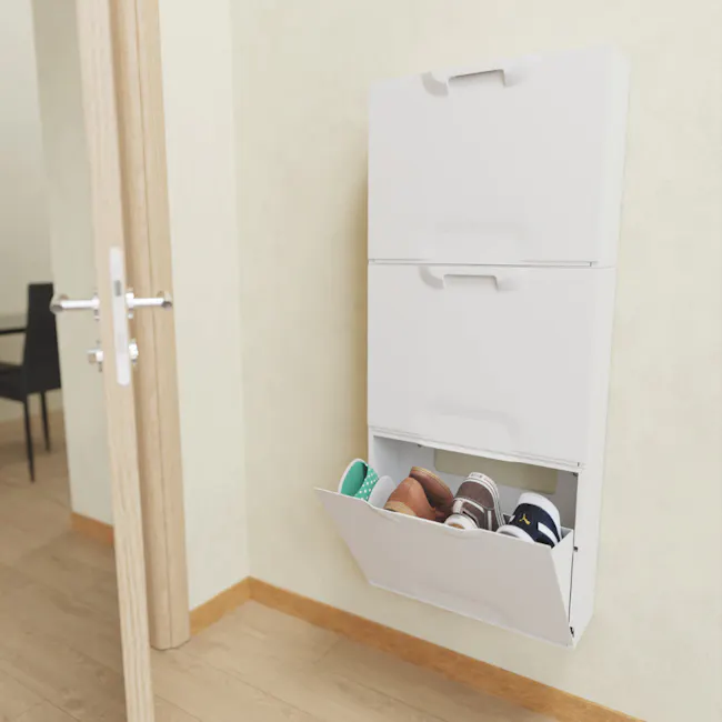 Linea Unika Shoe Rack Stackable Modular - White - 2
